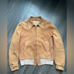 Vintage 1950s Reed Sportswear Suede Leather Jacket Medium